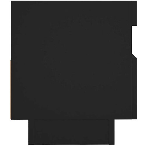 VidaXL TV ormarić s LED svjetlima crni 80x35x40 cm Slike