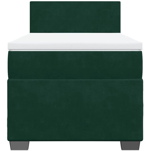 Box spring krevet s madracem tamnozeleni 90x200 cm bar&amp;scaron;unasti Slike