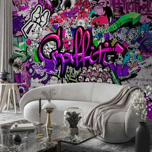 Foto tapeta - Purple Graffiti 343x256 Samoljepljiva Cene