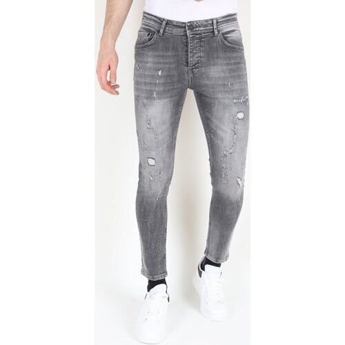 Mario Morato Kavbojke slim 148659313 Siva Cene