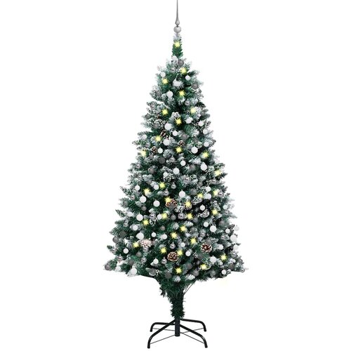  Umjetna božićna jelka s LED svjetlima i setom kuglica i če&scaron;erima 210 cm Cijene