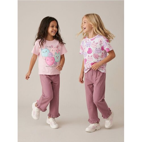 Sinsay Oversize pamučne majice s printom 2 pack Slike