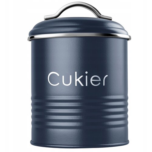 KADAX Organizator za posode za sladkor 750 ml pločevinka s pokrovom kuhinja temno modra, (5000354918) Cene