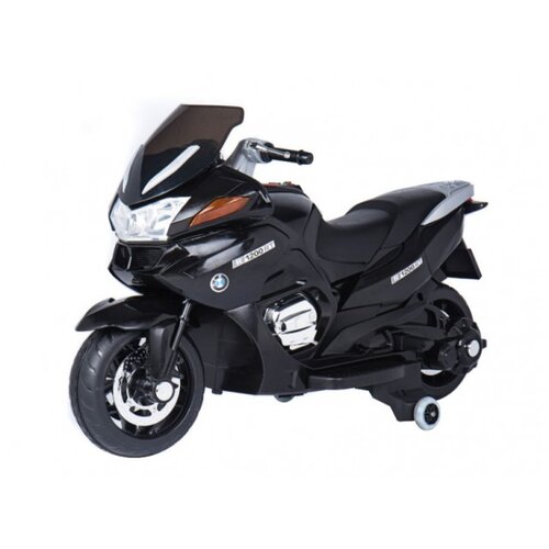 Olimp Sport Motor R118 Na akumulator Veliki 12V sa kožnim sedištem i mekim gumama - Crni Cene