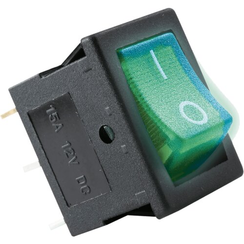 Use Svijetleći prekidač, 12 V, AKV 02, Zeleni Slike