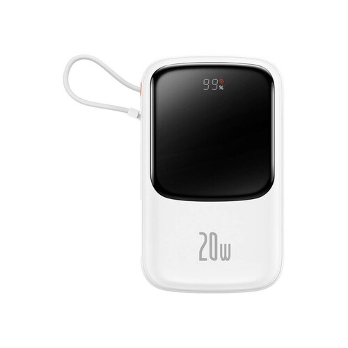 Baseus Power Bank QPow - 10 000mAh LCD Quick Charge PD 20W with cable to Lightning 8-pin white PPQD020002 Cijene