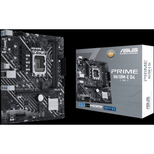 Asus MB PRIME H610M-E D4-CSMIntel H610;LGA 1700;2xDDR4VGA,HDMI,DP;micro ATX Cijene