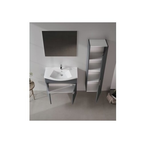 Hanah home Kupatilski ormarić sa umivaonikom i ogledalom (2 komada) Purus 80 325 Cene