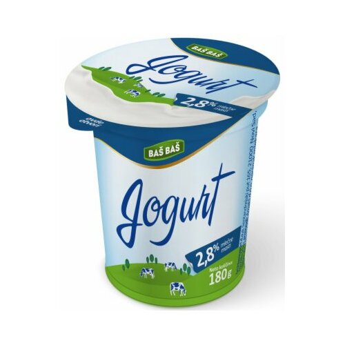 Baš Baš jogurt 2,8% MM 180g čaša Slike