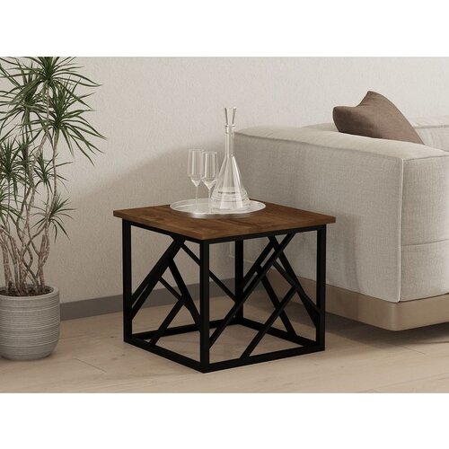 Hanah home woda - walnut, black walnutblack coffee table Cene