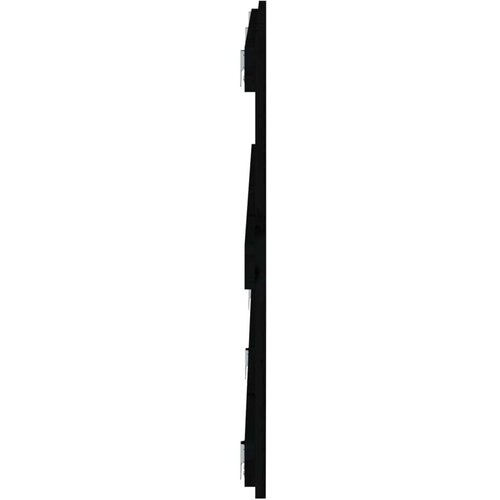  Zidno uzglavlje crni 204x3x60 cm od masivne borovine Slike