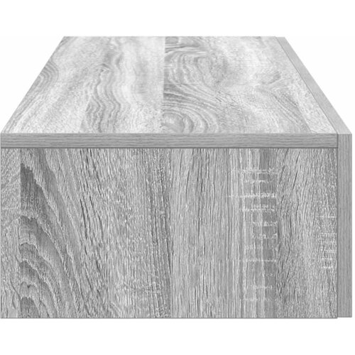  Zidna polica s ladicama siva sonoma 100x36x19 cm Slike