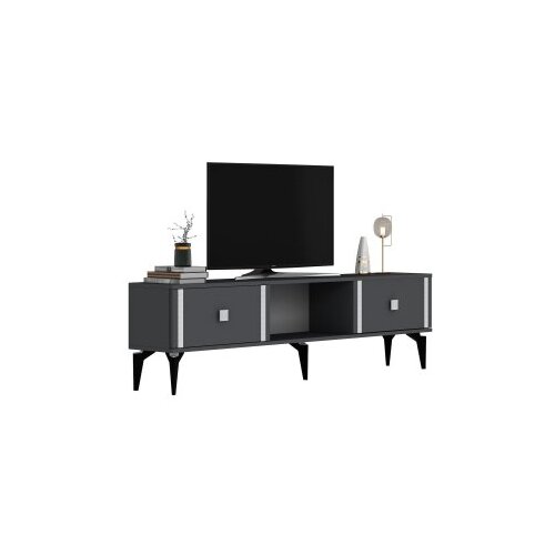 Hanah home tv polica doruk anthracite silver Slike