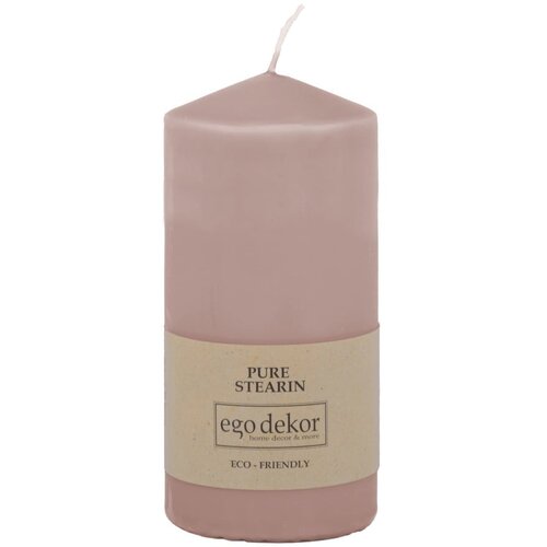 Eco candles by Ego dekor Pudrasto rožnata sveča Top, čas gorenja 30 h Cene