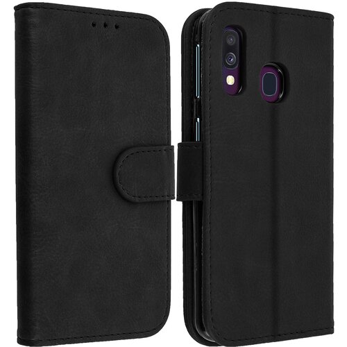 AVIZAR folio case samsung galaxy A40 z držalom za kartico - crna, (20616669) Cene