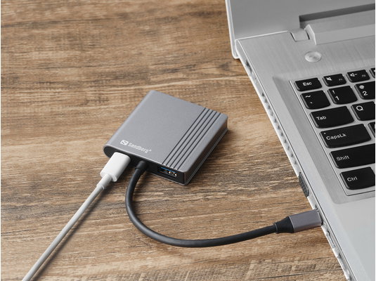 Sandberg Notebook Dock - USB-C Dock 2xHDMI+USB+PD (Ulaz: USB-C; Izlaz: 2xHDMI+USB-A3.0+USB-C) Cijene