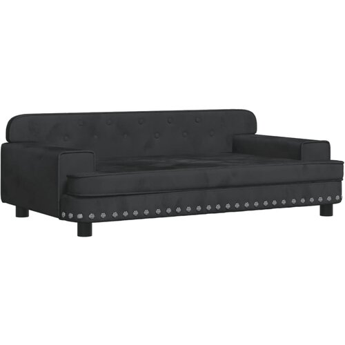 Maison Chic Otroški kavč - Otroški divan - Otroški sedež črn 90x53x30 cm žamet, (21729535) Cene