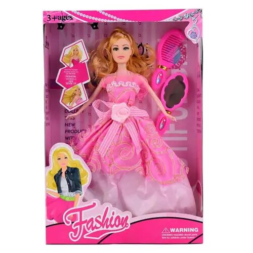 Magic Toys Fashion lutka u ružičastoj haljini sa dodacima 29cm Cene