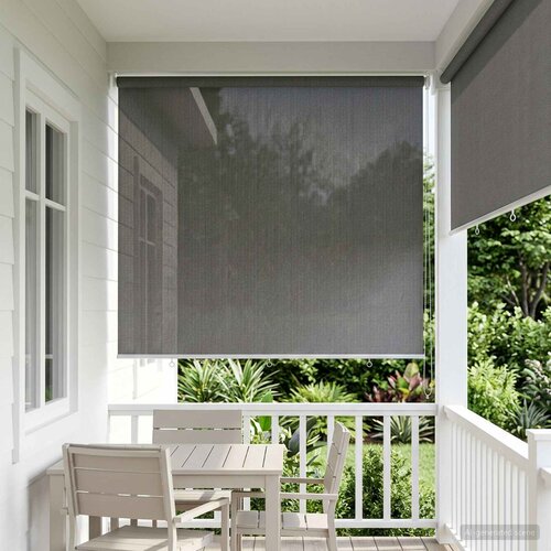  Vanjska roleta 90% blokada UV zraka Svjetlosiva 220 x 140 cm Slike