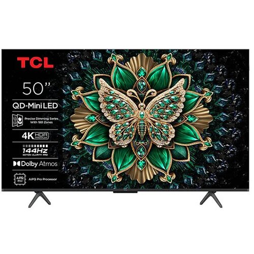 Tcl 50"C6K 4K QD-Mini LED TV144Hz Google TV; Game Master;Dolby Atmos; Onkyo 2.1; HDR Premium; Cijene