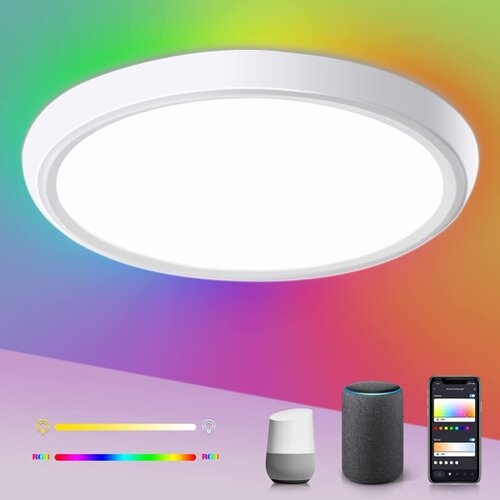  Immax NEO 07164-40 - LED RGBCCT prigu&amp;scaron;iva svetiljka 50W/230V Wi-Fi Tuya + daljinski upravljač Slike