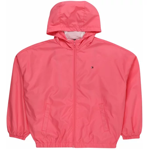 Tommy Hilfiger Prijelazna jakna 'Essential' roza / bijela