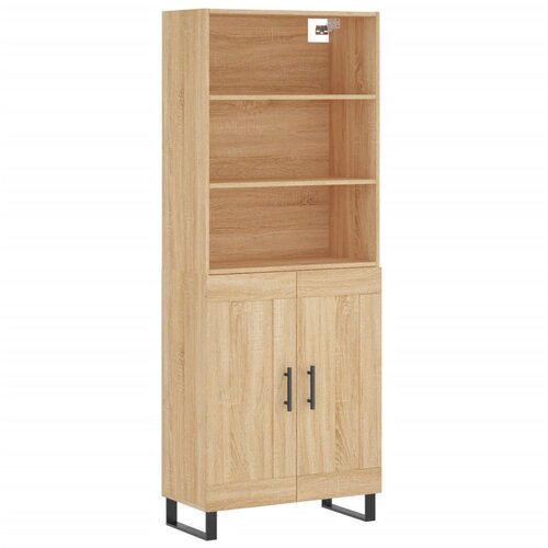  Visoka komoda hrasta sonome 69,5x34x180cm od konstruiranog drva Slike