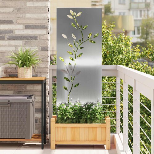  Privatnost u vrtu Cvjetni Srebrno 50 x 140 cm Pocinčani čelik Cijene