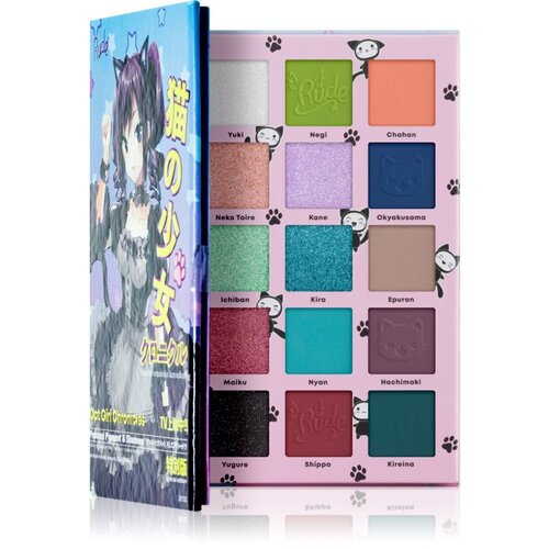 Rude Cosmetics Manga Collection Pigments & Shadows Palette paleta sjenila za oči nijansa Cat Girl Chronicles 22 g Cijene