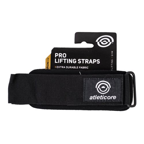 Atleticore Pro Lifting Straps, Black, (20702161) Slike