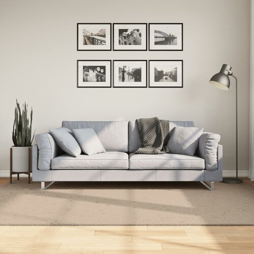 VidaXL Tepih HUARTE kratka vlakna mek i periv boja pijeska 160x230 cm Slike