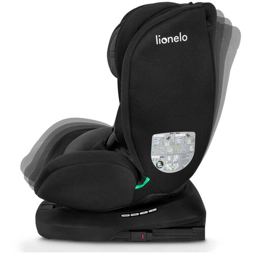 Lionelo avtosedež Bastiaan i-Size 0-36 kg (40-150 cm) 360, Black Grey Slike
