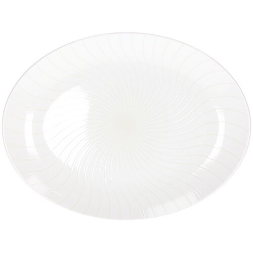 Andrea Fontebasso Krožnim Moon Ivory 36x27,5cm / ovalen / porcelan, (21318136) Cene