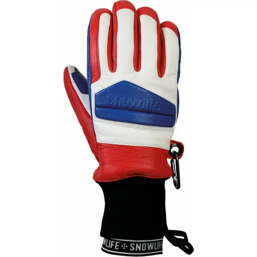 Snowlife Classic Leather Glove Blue/White L