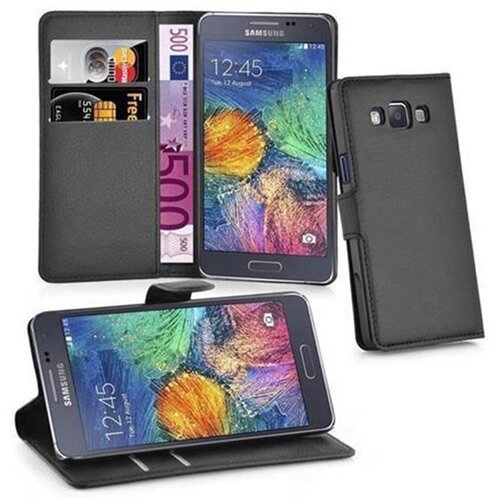 Cadorabo Ohišje, združljivo z Samsung Galaxy A7 2015 v oksidna črna - Zaščitni ovitek z magnetnim zapiranjem, stoječo funkcijo in režo za kartice, (20550278) Cene