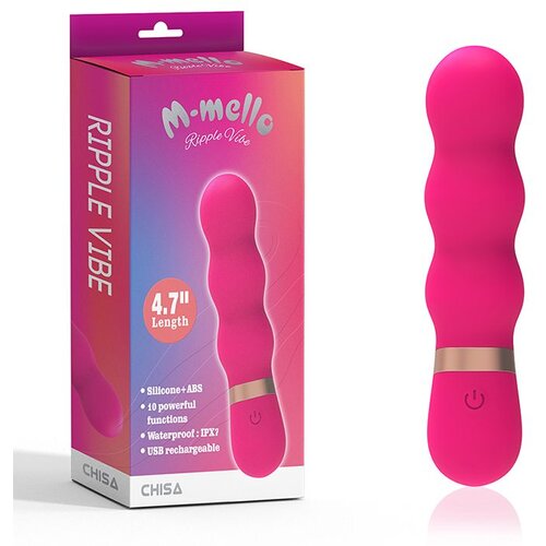  Silikonski roze vibrator 12cm ripple vibe Cene