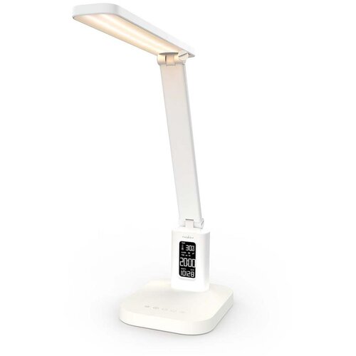 Nedis LTLRC10WT - LED prigu&amp;scaron;iva punjiva lampa sa displejem 7,5W/1200 mAh 3000/4000/5700K bela Slike