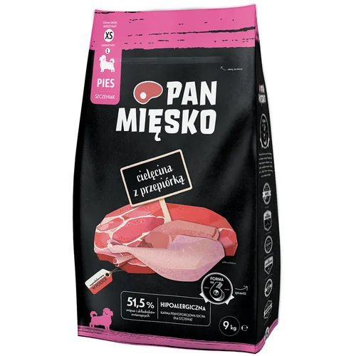 PAN MIĘSKO XS Puppy teletina s prepelicama - 9 kg