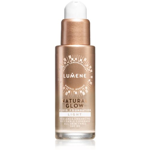 Lumene Natural Glow posvetlitveni tekoči puder za naraven videz SPF 20 odtenek 0.5 Light 30 ml Cene