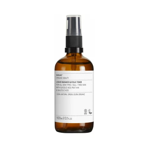 Evolve Organic Beauty liquid radiance glycolic toner - 100 ml
