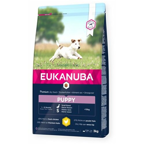 Eukanuba hrana za pse puppy small breeds chicken 2kg Slike
