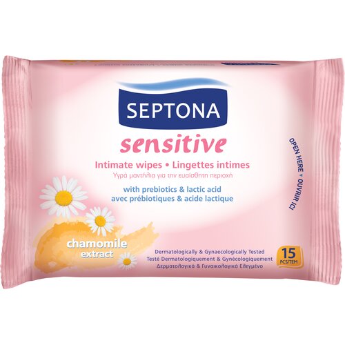 SEPTONA Vlažne maramice Sensitive Intimate, 15 komada Cene