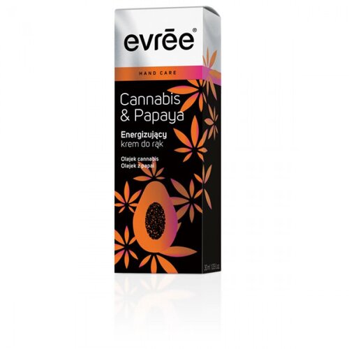 EVREE CANNABIS - Regenerativna krema za ruke sa uljem konoplje i papajom 30ml Slike