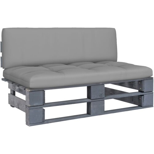  Srednja vrtna sofa od paleta od sivo impregnirane borovine Slike
