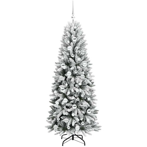 VidaXL Umjetno božićno drvce s stalakom Bijelo 73 x 73 x 180 cm Slike
