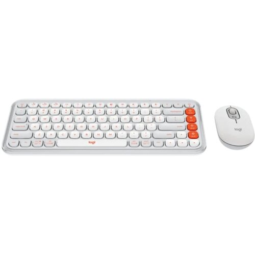 Logitech POP Icon Combo US tastatura bela Cene