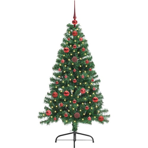  Umjetno predsvijetljeno božićno drvce Zelena 120 cm PVC Slike