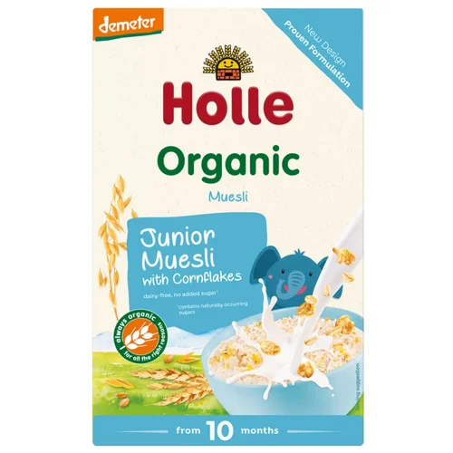 Holle junior večzrnata žitna kašica cornflakes po 10. mesecu , bio-demeter 250g