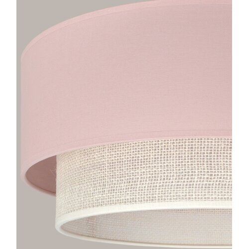  Brilagi - LED luster na kablu BOHO BOBO 1xE27/10W/230V, prečnik 40 cm, ružičasta/krem Slike