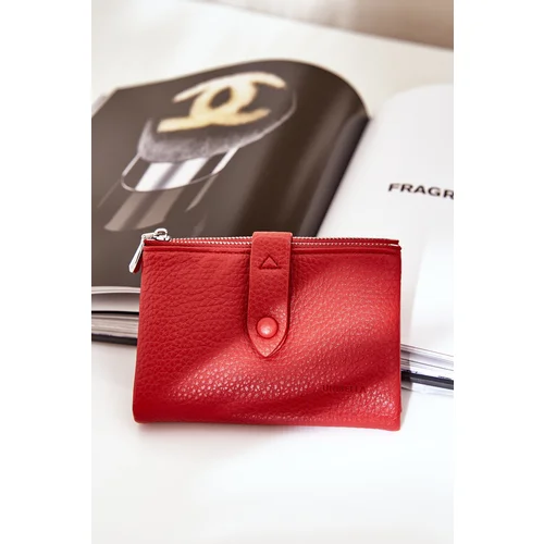  Eco Leather Women's Wallet Red Bronica